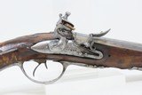 Antique European FLINTLOCK Pistol DOUBLE BARREL Side by Side SxS .54 Caliber Likely French Twin Barreled Sidearm - 14 of 15