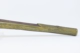 METAL Balkan RAT-TAIL Stocked .62 MIQUELET Flintlock Greece Bosnia Albania
Circa 1750-1800 ENGRAVED All Metal Flintlock Pistol - 5 of 16