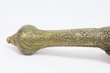 METAL Balkan RAT-TAIL Stocked .62 MIQUELET Flintlock Greece Bosnia Albania
Circa 1750-1800 ENGRAVED All Metal Flintlock Pistol - 6 of 16