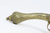 METAL Balkan RAT-TAIL Stocked .62 MIQUELET Flintlock Greece Bosnia Albania
Circa 1750-1800 ENGRAVED All Metal Flintlock Pistol - 3 of 16