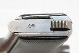 c1920s mfr. WEIMAR Era FRANZ STOCK 7.65x17mm .32 ACP Pistol Germany WW2 C&R Finely Crafted German .32 ACP Sidearm - 12 of 18