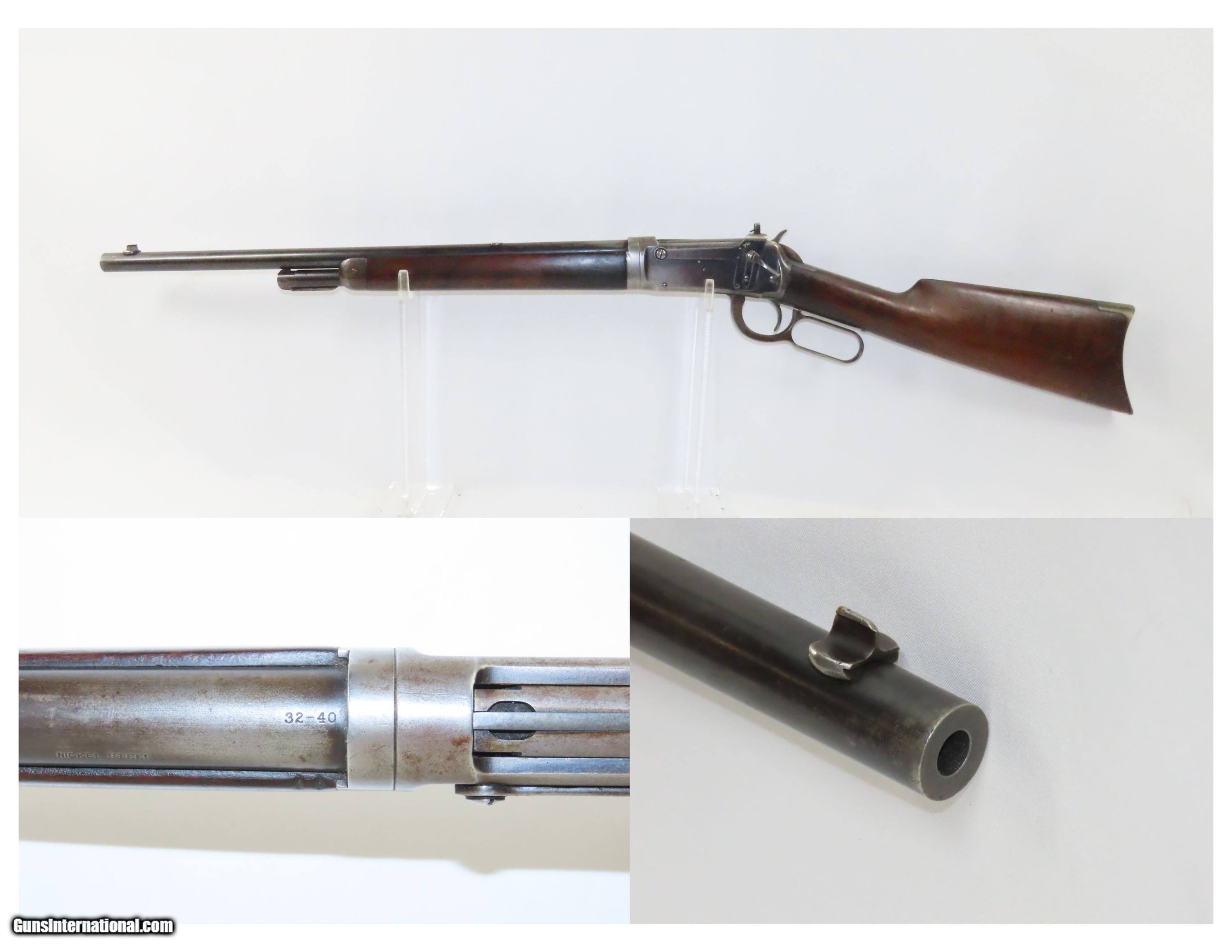 c1896 TAKEDOWN WINCHESTER Model 1894 .32-40 Rifle Notched