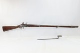 1837 NEW JERSEY STATE MILITIA Antique NIPPES M1816 FLINTLOCK Musket BAYONET 1 of 1,600 Model 1816s; NEW JERSEY Marked MUSKET - 2 of 23