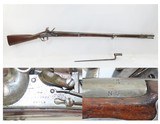1837 NEW JERSEY STATE MILITIA Antique NIPPES M1816 FLINTLOCK Musket BAYONET 1 of 1,600 Model 1816s; NEW JERSEY Marked MUSKET - 1 of 23