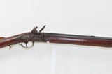 Antique FLINTLOCK LONG RIFLE PIONEER HOMESTEAD .36 Striped Maple Stock KY
Kentucky Long Rifle with J. COOPER LOCKPLATE - 4 of 19