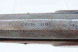 AUGSBURG, BAVARIA JOHANN MOND Mid-1800s Pistol .42 Antique BAVARIAN Self-defense BELT Pistol - 9 of 17