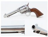 c1882 mfr Antique COLT SINGLE ACTION ARMY .45 Black Powder Frame Peacemaker 5 1/2” Barrel Nickel Walnut Grip - 1 of 19