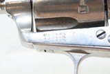 c1882 mfr Antique COLT SINGLE ACTION ARMY .45 Black Powder Frame Peacemaker 5 1/2” Barrel Nickel Walnut Grip - 6 of 19