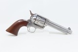 c1882 mfr Antique COLT SINGLE ACTION ARMY .45 Black Powder Frame Peacemaker 5 1/2” Barrel Nickel Walnut Grip - 16 of 19