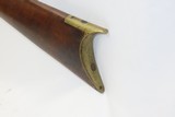 FULTON, MISSOURI LONG RIFLE by SWISS IMMIGRANT RUDOLPH ITH c1840sAntique Half-Stock with Double Set Triggers .40 Caliber - 18 of 18