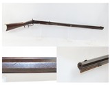 FULTON, MISSOURI LONG RIFLE by SWISS IMMIGRANT RUDOLPH ITH c1840sAntique Half-Stock with Double Set Triggers .40 Caliber - 1 of 18