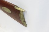 1850s PENNSYLVANIA LONG RIFLE WE ROBBINS .45 Engraved German Silver Antique HALF STOCK Rifle with P.S. NEWTON Lock - 19 of 19