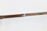 1850s PENNSYLVANIA LONG RIFLE WE ROBBINS .45 Engraved German Silver Antique HALF STOCK Rifle with P.S. NEWTON Lock - 8 of 19