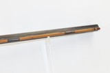 1850s PENNSYLVANIA LONG RIFLE WE ROBBINS .45 Engraved German Silver Antique HALF STOCK Rifle with P.S. NEWTON Lock - 9 of 19