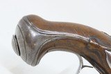 Early-1800 ENGRAVED & CARVED French FLINTLOCK Pocket Pistol Panoply Antique Short Range SELF DEFENSE Pistol - 3 of 16