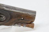 Early-1800 ENGRAVED & CARVED French FLINTLOCK Pocket Pistol Panoply Antique Short Range SELF DEFENSE Pistol - 5 of 16