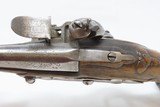 Early-1800 ENGRAVED & CARVED French FLINTLOCK Pocket Pistol Panoply Antique Short Range SELF DEFENSE Pistol - 8 of 16