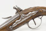 Early-1800 ENGRAVED & CARVED French FLINTLOCK Pocket Pistol Panoply Antique Short Range SELF DEFENSE Pistol - 15 of 16