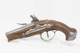 Early-1800 ENGRAVED & CARVED French FLINTLOCK Pocket Pistol Panoply Antique Short Range SELF DEFENSE Pistol - 13 of 16