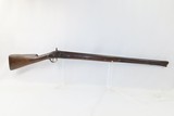 1800s Antique 10 GAUGE FOWLER GERMAN SILVER HARDWARE Frontier Pioneer .78Short Heavy Smoothbore Musket - 2 of 17