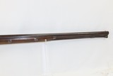 1800s Antique 10 GAUGE FOWLER GERMAN SILVER HARDWARE Frontier Pioneer .78Short Heavy Smoothbore Musket - 5 of 17