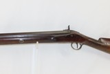 1800s Antique 10 GAUGE FOWLER GERMAN SILVER HARDWARE Frontier Pioneer .78Short Heavy Smoothbore Musket - 14 of 17