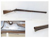 1800s Antique 10 GAUGE FOWLER GERMAN SILVER HARDWARE Frontier Pioneer .78Short Heavy Smoothbore Musket - 1 of 17