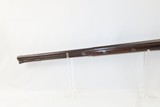 1800s Antique 10 GAUGE FOWLER GERMAN SILVER HARDWARE Frontier Pioneer .78Short Heavy Smoothbore Musket - 15 of 17
