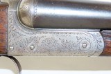 FACTORY ENGRAVED English W.R. PAPE Double Barrel SxS HAMMERLESS Shotgun C&R VERY NICE 12 Gauge English SxS w/CHECKERED STOCK - 18 of 24