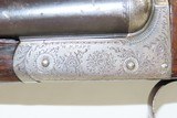 FACTORY ENGRAVED English W.R. PAPE Double Barrel SxS HAMMERLESS Shotgun C&R VERY NICE 12 Gauge English SxS w/CHECKERED STOCK - 6 of 24