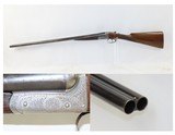 FACTORY ENGRAVED English W.R. PAPE Double Barrel SxS HAMMERLESS Shotgun C&R VERY NICE 12 Gauge English SxS w/CHECKERED STOCK - 1 of 24