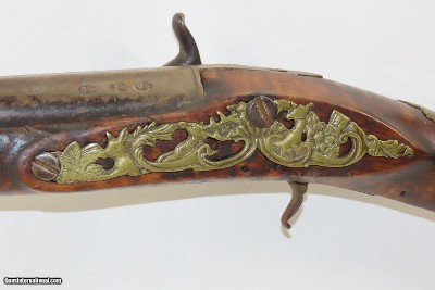 RICHARD WILSON BRITISH FUSIL Smoothbore Musket Engraved Birds Stag Antique18th Century Colonial, French & Indian War, Revolutionary War - Image 17 of 23