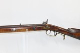 INDIANAPOLIS LONG RIFLE by S. BECK c1860s .34 Cal Pioneer Frontier Antique MARION COUNTY, IN Gunmaking Family - 14 of 18