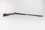 INDIANAPOLIS LONG RIFLE by S. BECK c1860s .34 Cal Pioneer Frontier Antique MARION COUNTY, IN Gunmaking Family - 2 of 18