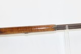 INDIANAPOLIS LONG RIFLE by S. BECK c1860s .34 Cal Pioneer Frontier Antique MARION COUNTY, IN Gunmaking Family - 7 of 18