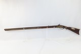 RUNNING STAG MOUNTAINS ENGRAVED KENTUCKY LONG RIFLE .34 Frontier KY Antique “H R” Signed Barrel; FAHNESTOCK Lock - 16 of 21