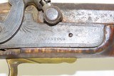RUNNING STAG MOUNTAINS ENGRAVED KENTUCKY LONG RIFLE .34 Frontier KY Antique “H R” Signed Barrel; FAHNESTOCK Lock - 6 of 21