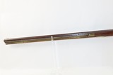 RUNNING STAG MOUNTAINS ENGRAVED KENTUCKY LONG RIFLE .34 Frontier KY Antique “H R” Signed Barrel; FAHNESTOCK Lock - 19 of 21