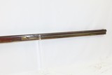 RUNNING STAG MOUNTAINS ENGRAVED KENTUCKY LONG RIFLE .34 Frontier KY Antique “H R” Signed Barrel; FAHNESTOCK Lock - 5 of 21
