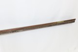 RUNNING STAG MOUNTAINS ENGRAVED KENTUCKY LONG RIFLE .34 Frontier KY Antique “H R” Signed Barrel; FAHNESTOCK Lock - 10 of 21