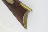 RUNNING STAG MOUNTAINS ENGRAVED KENTUCKY LONG RIFLE .34 Frontier KY Antique “H R” Signed Barrel; FAHNESTOCK Lock - 21 of 21