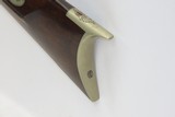 c1850s LANCASTER, PENNSYLVANIA HENRY E LEMAN “Smooth Rifle” Antique .54 Cal German Silver Patchbox & Hardware - 19 of 19