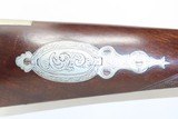 c1850s LANCASTER, PENNSYLVANIA HENRY E LEMAN “Smooth Rifle” Antique .54 Cal German Silver Patchbox & Hardware - 7 of 19