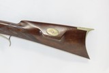 c1850s LANCASTER, PENNSYLVANIA HENRY E LEMAN “Smooth Rifle” Antique .54 Cal German Silver Patchbox & Hardware - 15 of 19