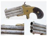 FRANK WESSON SUPERPOSED SWIVEL BREECH Pistol .32 Rimfire c1870s FWAntique 1 of 3,000! Scarce 2-Shot Over Under Deringer - 1 of 17