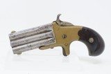 FRANK WESSON SUPERPOSED SWIVEL BREECH Pistol .32 Rimfire c1870s FWAntique 1 of 3,000! Scarce 2-Shot Over Under Deringer - 2 of 17
