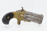 FRANK WESSON SUPERPOSED SWIVEL BREECH Pistol .32 Rimfire c1870s FWAntique 1 of 3,000! Scarce 2-Shot Over Under Deringer - 14 of 17