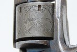 ALLEN & WHEELOCK 22 Short SIDEHAMMER Revolver PERIOD LEATHER HOLSTER 7-Shot With Fantastic 5-Panel Cylinder Scene - 9 of 18