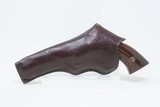 ALLEN & WHEELOCK 22 Short SIDEHAMMER Revolver PERIOD LEATHER HOLSTER 7-Shot With Fantastic 5-Panel Cylinder Scene - 3 of 18