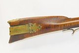 EAGLE ENGRAVED Patchbox FLINTLOCK LONG RIFLE Smoothbore .56 Caliber Antique Kentucky Style AMERICAN LONG RIFLE - 3 of 19